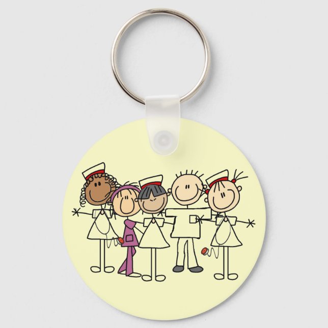 Porte-clés T-shirts et cadeaux de la Semaine des infirmières (Recto)