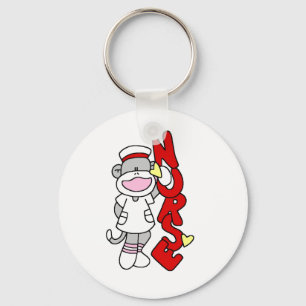 Porte-clés T-shirts et cadeaux de l'infirmière singe de choc
