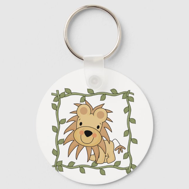 Porte-clés T-shirts et cadeaux de lion de bébé (Recto)