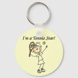 Porte-clés T-shirts et cadeaux de star du tennis de fille