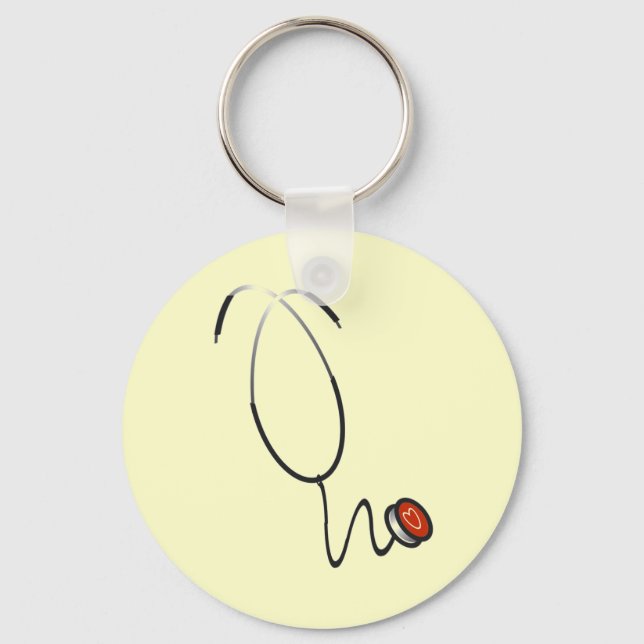 Porte-clés T-shirts et cadeaux de stéthoscope (Recto)