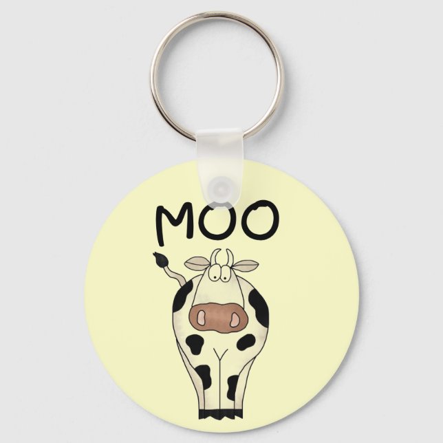 Porte-clés T-shirts et cadeaux de vache à MOO (Recto)
