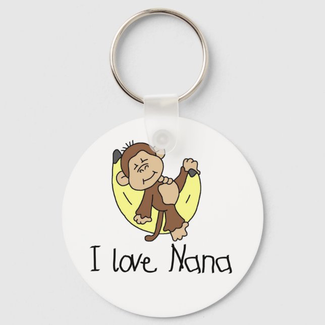 Porte-clés T-shirts et cadeaux I Love Nana (Recto)