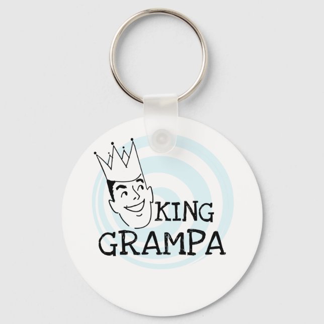 Porte-clés T-shirts et cadeaux King Grampa (Recto)