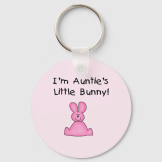 Porte-clés T-shirts et cadeaux Little Bunny de la tante rose