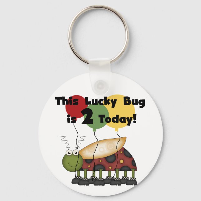 Porte-clés T-shirts et cadeaux Lucky Bug 2e anniversaire (Recto)