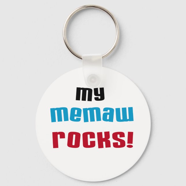 Porte-clés T-shirts et cadeaux My Memaw Rocks (Recto)