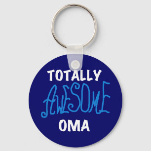 Porte-clés T-shirts et cadeaux Oma Blue totalement géniaux
