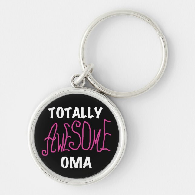 Porte-clés T-shirts et cadeaux Oma Pink absolument géniaux (Devant)