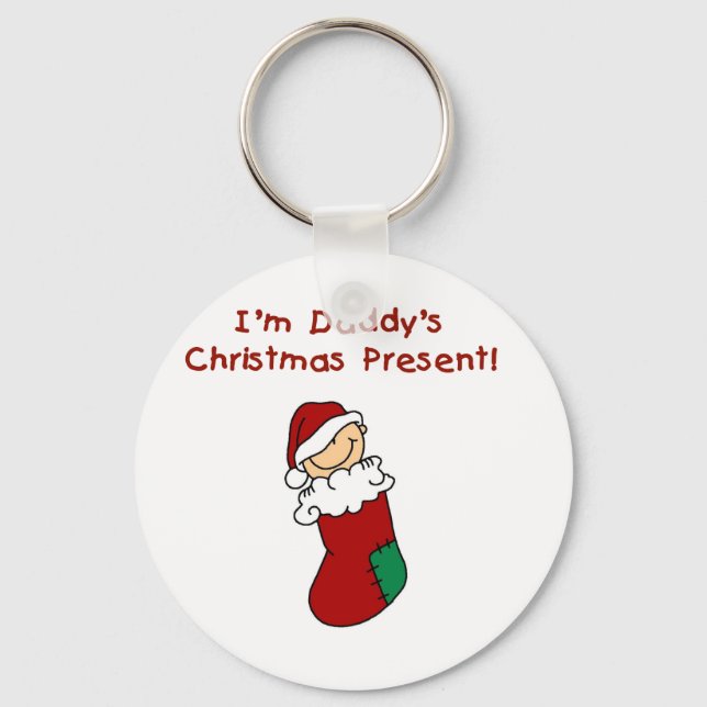 Porte-clés T-shirts et cadeaux présents pour Noël de papa (Recto)