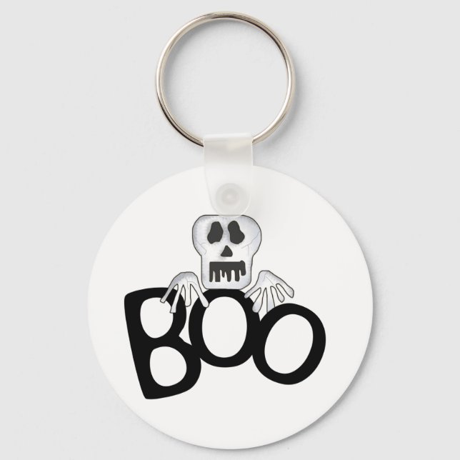 Porte-clés T-shirts et cadeaux Skeleton Boo (Recto)