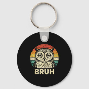 Porte-clés T-shirts graphiques drôles Hibou Bruh pour garçons