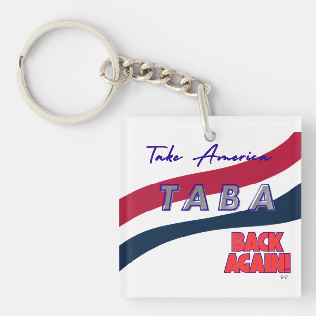 Porte-clés TABA political take America back again (Devant)