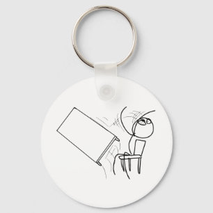 Porte-clés Table Flip Flipping Rage Face Meme