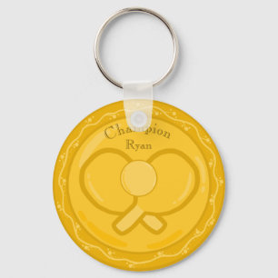 Porte-clés Table Tennis Golden Award Medal