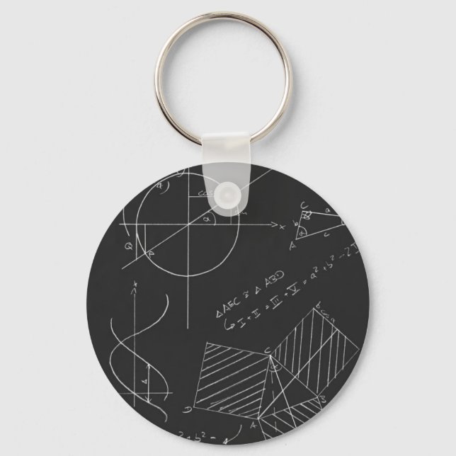 Porte-clés Tableau noir mathématiques (Recto)