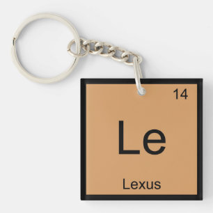 Porte-clés Tableau périodique d'élément nommé de chimie de