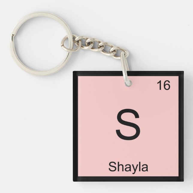Porte-clés Tableau périodique d'élément nommé de chimie de (Devant)