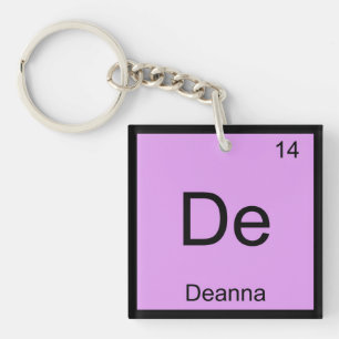 Porte-clés Tableau périodique d'élément nommé de chimie de