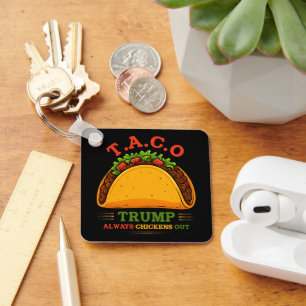 Porte-clés Taco Trump chasse toujours les poulets amusants
