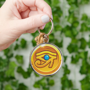 Porte-clés Talisman de protection de l'Œil d'Horus de l'Égypt