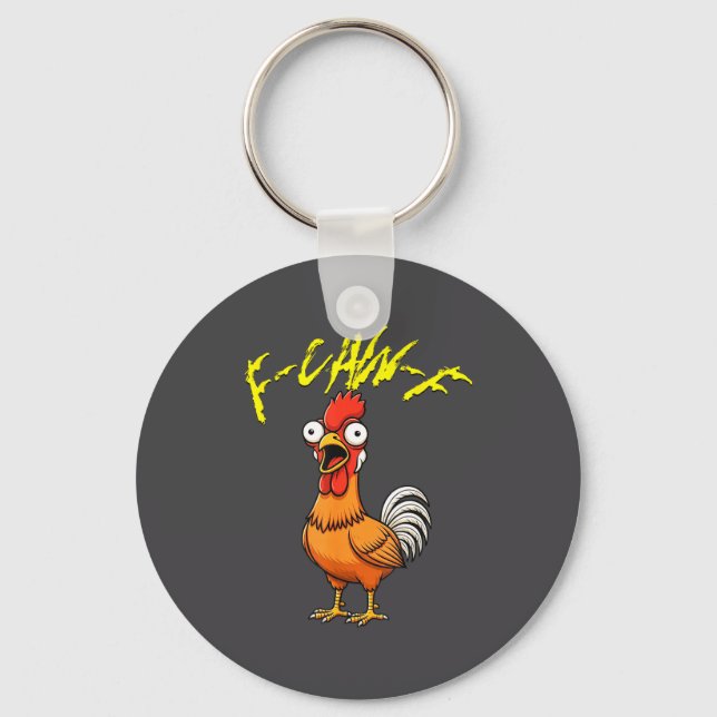 Porte-clés Talking Funny Chicken  (Recto)
