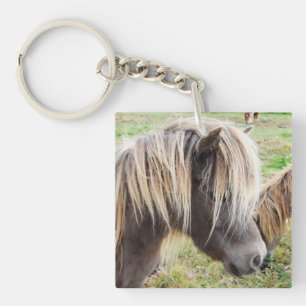 Porte-clés Tan Coloré Shetland Pony,