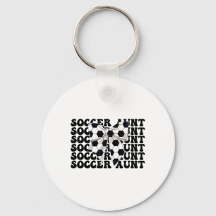 Porte-clés Tante de football Tante de football Coquette Arc