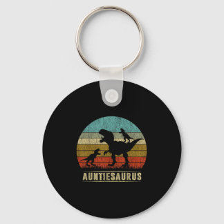 Porte-clés Tante Dinosaur Auntiesaurus 2 Deux Enfants Corresp