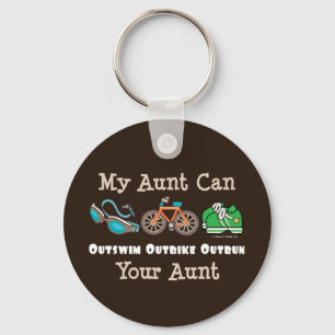 Porte-clés Tante Outswim Outbike Outrun Triathlon Porte - clé