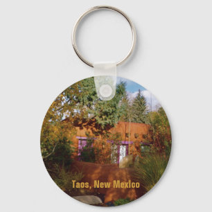 Porte-clés Taos Adobe Casita à la lumière du soleil de mati