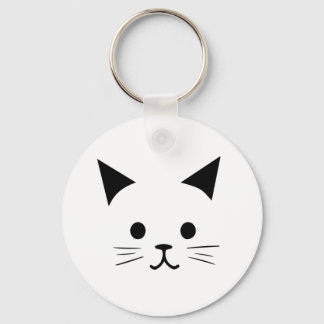Porte-clés Tapis cartonné noir et blanc minimaliste