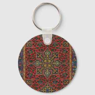Porte-clés Tapis Persan Rouge Bleu Classique