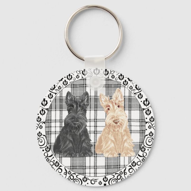 Porte-clés Tartan Scotties (Recto)