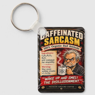Porte-clés tasse à café sarcasme par ej gold