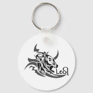 Porte-clés Tatouage de lion de la tribu Leo