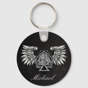 Porte-clés Tatouage en cuir Porte - clé de noeud celtique à a