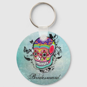 Porte-clés Tatouage Sugar Skull Bridesmaid Porte - clé
