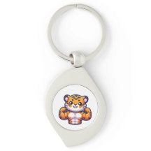 Porte-clés Tatouage Temporaire Tigre Fort