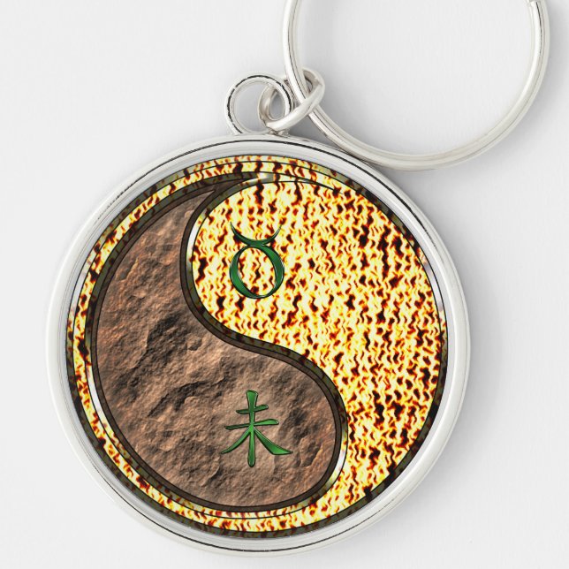 Porte-clés Taurus et chèvre de feu (Devant)