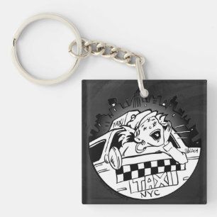 Porte-clés Taxi fille