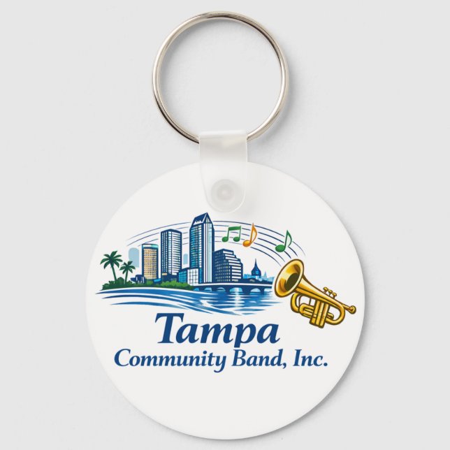 Porte-clés TCB Trumpet Logo Keychain (Recto)