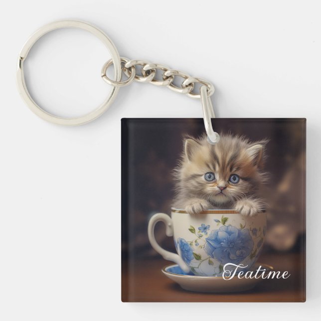 Porte-clés Teatime Kitten (Devant)