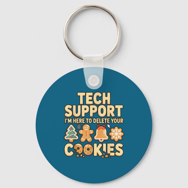 Porte-clés Tech Suprt I'm Here To Delete Your Cookies Christm (Recto)