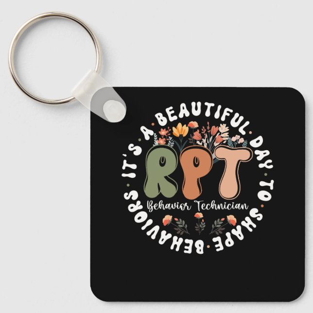 Porte-clés Technicien de comportement enregistré RBT Comporte (Recto)