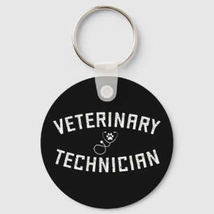 Porte-clés Technicien vétérinaire Vet Tech Paw Stethoscope