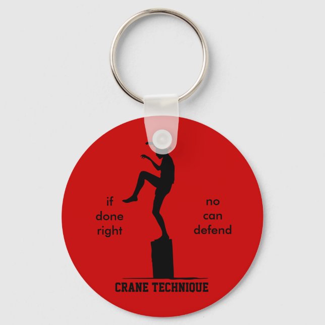 Porte-clés Technique De Grue - Karate Kid Non Peut Défendre (Recto)