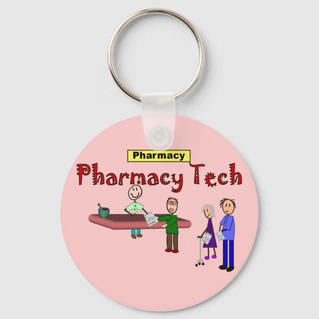 Porte-clés Technologie Pharmaceutique Avec Conception De Clie (Recto)
