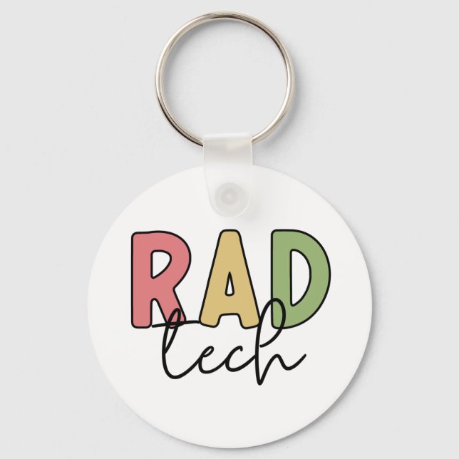 Porte-clés Technologue radiologique Rad Tech Radiologie (Recto)