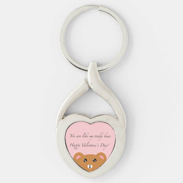 Porte-clés Teddy Bear Heart Keychain (Devant)